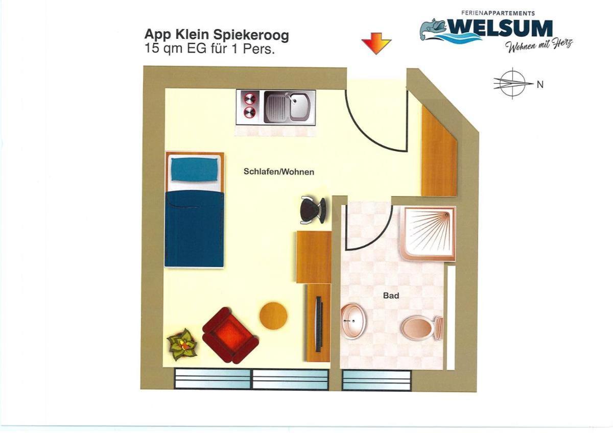 Fewo Klein Spiekeroog Bad Zwischenahn Luaran gambar